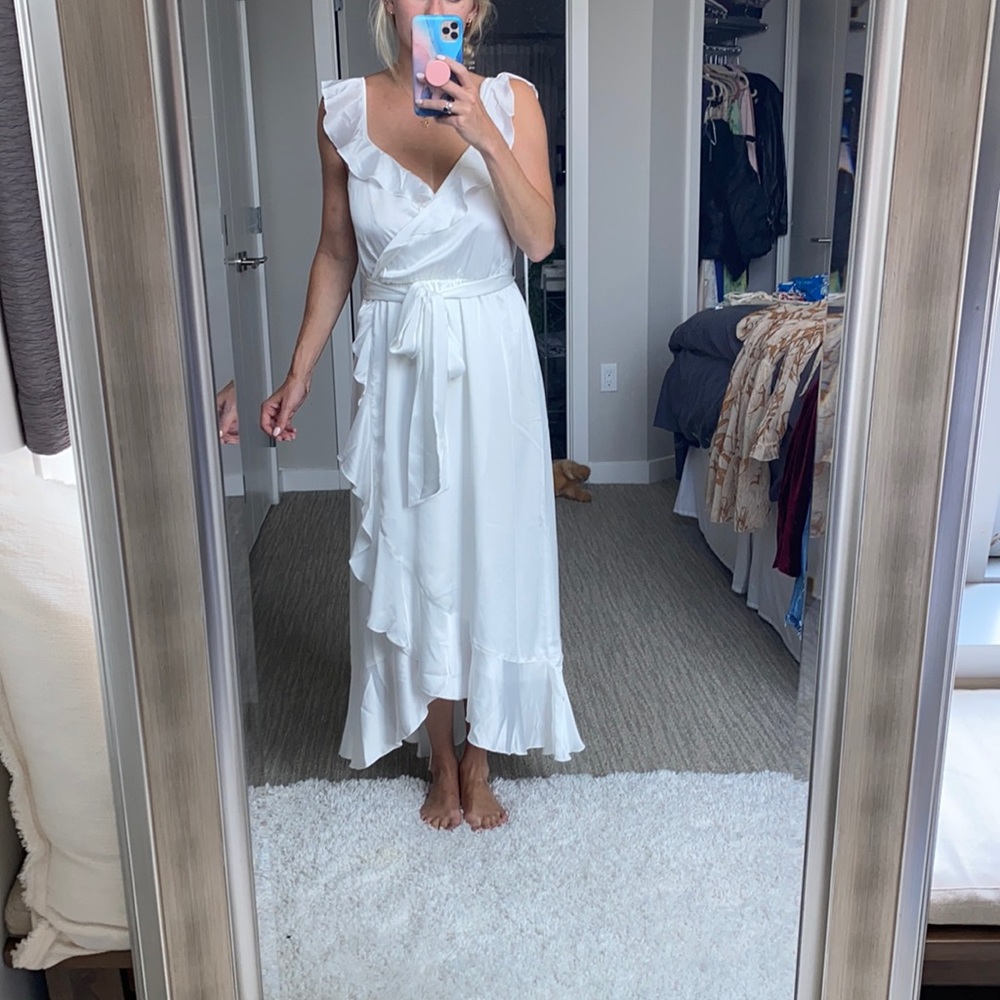 White show me your mumu dress engagement bridal